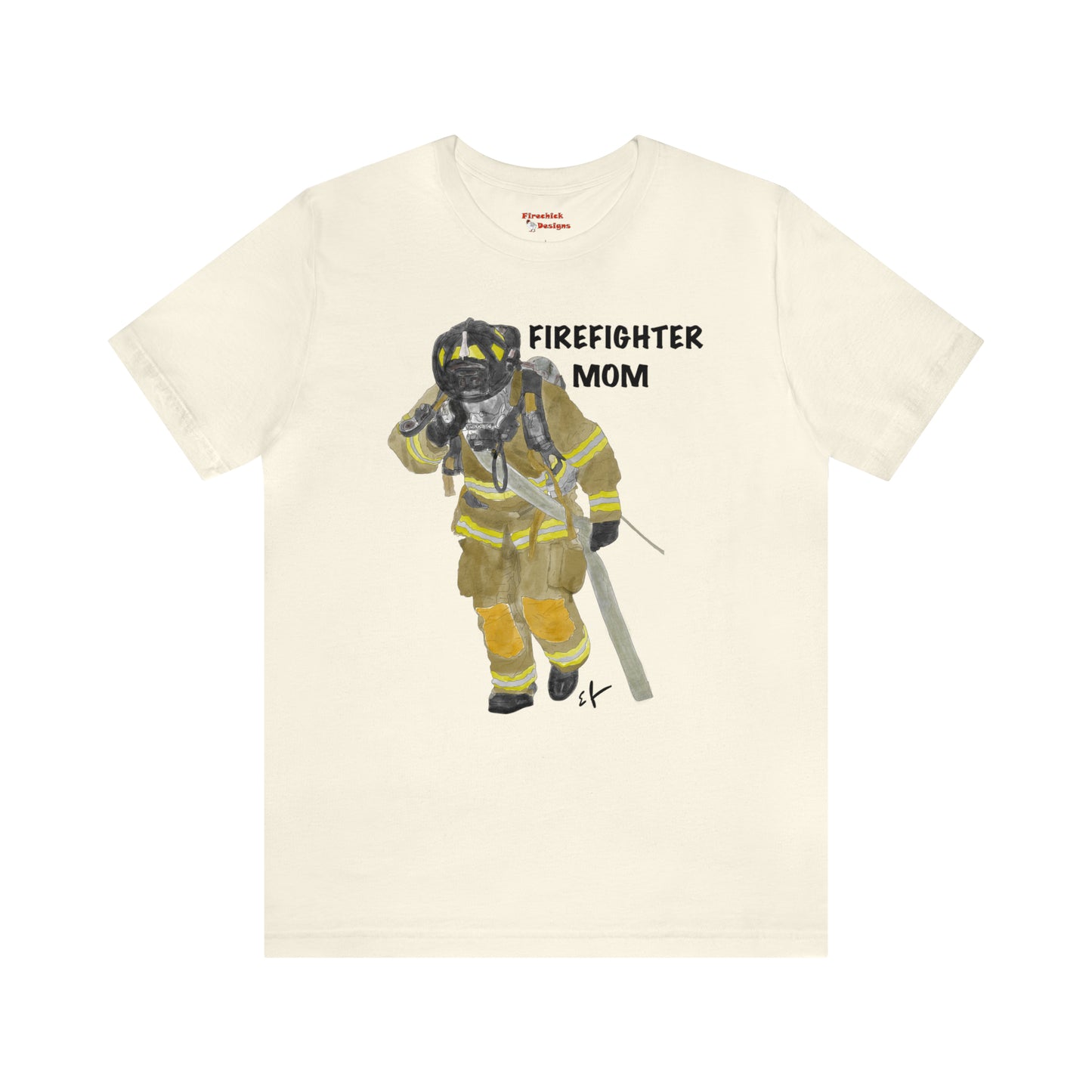 Firefighter Mom Unisex Jersey Short Sleeve Tee | Mother of Fireman Gift | Firemen Moms Mothers