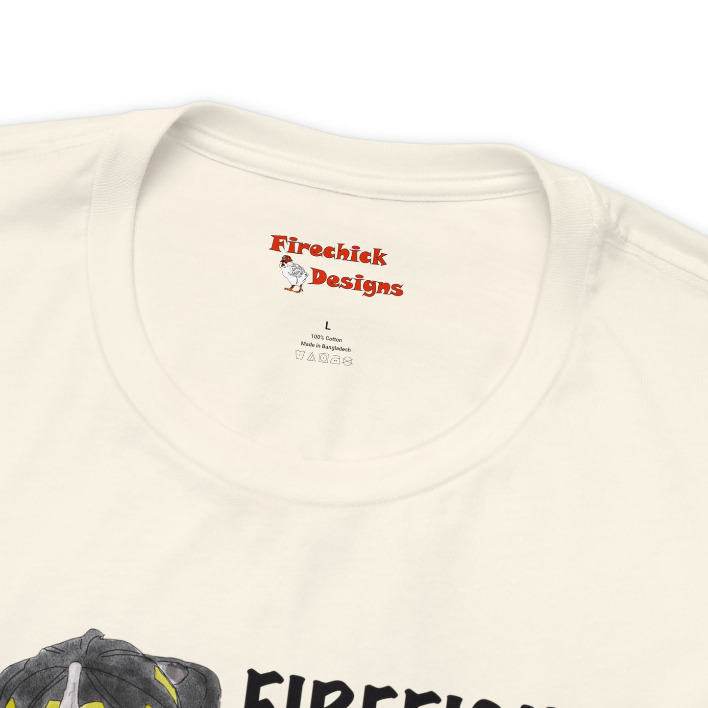 Firechick Designs Firefighter Dad Unisex Jersey Short Sleeve Tee Fireman Father Firemen Dads Shirt T-shirt Father's Day Gift